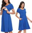 effortless style and comfort: glamix nursing dresses with pockets for women logo