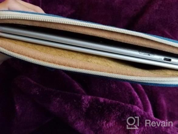 img 1 attached to Protect Your Laptop In Style With Kinmac Snow Black Waterproof Sleeve: 360 Degree Protection & Convenient Pocket (15"-15.6") review by Jon Lewis