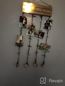 img 7 attached to 🎨 Hanging Artwork Display for Kids: Look What I Made Sign with 20 Clips and Remote Fairy Lights