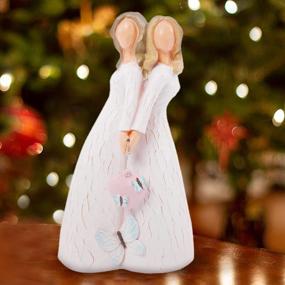 img 4 attached to Angel Sisters LuckyBunny Figurines: Perfect Friendship Gifts For Women, Besties, And Sisters. Ideal Presents For Christmas And Birthdays