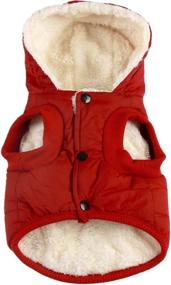 img 4 attached to ❄️ Warm and Cozy Vecomfy Fleece and Lining Dog Hoodie for Winter - Small Dog Jacket with Hooded Design