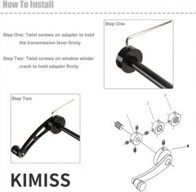 img 3 attached to Upgrade Your Classic Car With KIMISS Window Crank Handle Winder - Set Of 2 Durable Alloy Handles