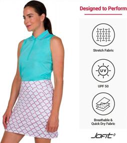 img 2 attached to Jofit Women'S Mina Skort 17" - High-Performance Athletic Apparel For Golf & Tennis