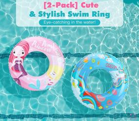 img 3 attached to Надувной мультяшный плавательный круг для веселых приключений в бассейне и на пляже - HeySplash Water Float для детей и взрослых!