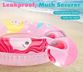 img 1 attached to Inflatable Cartoon Swim Ring For Fun-Filled Pool And Beach Adventures - HeySplash Water Float For Kids And Adults!