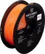 high-quality 1.75mm light orange pla 3d printer filament by hatchbox - 1 kg spool with +/- 0.03 mm dimensional accuracy for exceptional 3d printing filament results logo