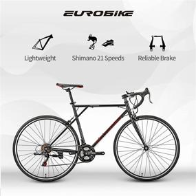 img 3 attached to Road Bike, Eurobike XC560 700C Road Bikes For Men, 21 Speeds,Lightweight Bicycle, Mens Road Bicycle, 54Cm Frame, Commuter Bike