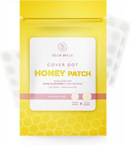 img 4 attached to Honey Patch Ollie Belle - гидроколлоидные пластыри для лечения акне для ухода за кожей - маслопоглощающие, невысыхающие и водостойкие, с невидимым покрытием в 2 размерах