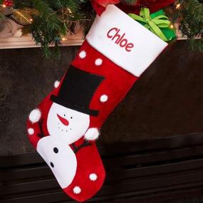 img 3 attached to Personalized Christmas Stockings - Snowman Design | Dibsies Jumbo Size