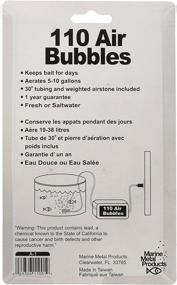img 1 attached to 🔌 Efficient 110AIR Marine Metal 110V Air Pump for 5-10 Gallon Tanks with Tubing & Air Stone A-1, Multi-Coloured