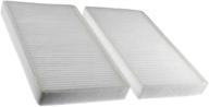 high-quality white fd553 cabin air filter for frontier, nv1500, nv2500, nv3500, pathfinder, xterra, equator - replaces cp553, cf10553, 27274-9ch0a, 27274-ea00 (1 pack) логотип