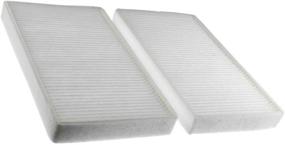 img 3 attached to High-quality White FD553 Cabin Air Filter for Frontier, NV1500, NV2500, NV3500, Pathfinder, Xterra, Equator - Replaces CP553, CF10553, 27274-9CH0A, 27274-EA00 (1 Pack)