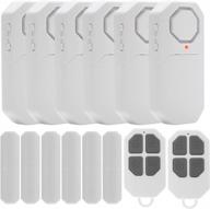 secure your home with wireless door alarms and remote control - 6 pack adjustable volume sensor alarms for kids and family safety logo