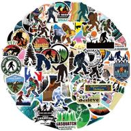 👣 100pcs bigfoot and outdoor stickers - waterproof vinyl stickers for laptop, water bottle, and more. perfect gift for kids, girls, and teens! logo