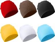 zmart 6 pack unisex baby cotton beanies hats, baby toddler newborn infant caps for baby boys girls logo