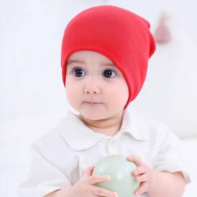 img 1 attached to Zmart 6 Pack Unisex Baby Cotton Beanies Hats, Baby Toddler Newborn Infant Caps For Baby Boys Girls