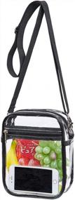 img 4 attached to Clear Crossbody Purse Bag, Stadium Approved For Concerts, Festivals
