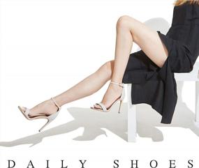 img 1 attached to Women'S Stilettos Sandal Open Toe Ankle Buckles For Evening Parties | DailyShoes Platform Dress Shoes