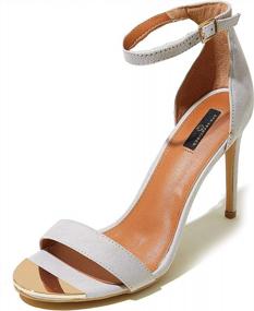 img 4 attached to Women'S Stilettos Sandal Open Toe Ankle Buckles For Evening Parties | DailyShoes Platform Dress Shoes