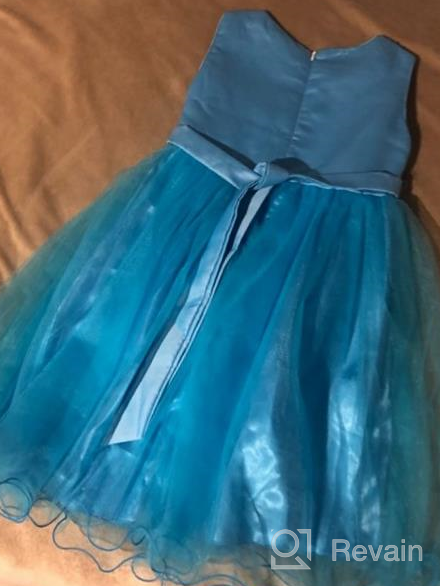 img 1 attached to Sparkling Uhnice Sequin Sleeveless Tulle Flower Girls' Dresses - Stylish Clothing for Little Ones! review by Mike Messerly