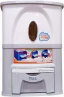 white tayama pg-15r dry food dispenser with 15kg/33lbs capacity for improved search engine visibility logo