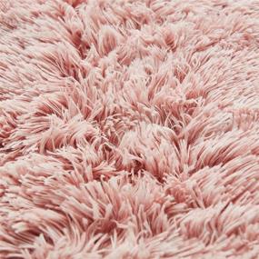 img 2 attached to 🐾 WERDIM Soft Dog Cat Bed Mats Self-Warming Plush Fluffy Crate Pad for Small Medium Large Dogs and Cats, Ombre Pink, 20" x 24