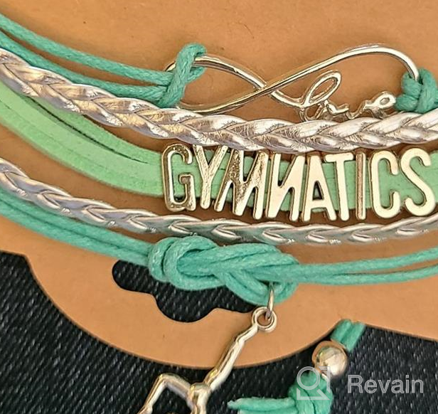 img 1 attached to 🤸 Infinity Gymnastics Bracelet for Girls’ Birthday Party - TimeLogo Jewelry for Gymnasts, Coaches & Teams review by Laura Walters