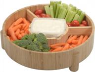 bamboo snack bowl: ideal for pistachios, peanuts, sunflower seeds, fruit, and more! logo