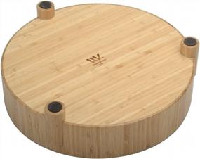img 1 attached to Bamboo Snack Bowl: Ideal For Pistachios, Peanuts, Sunflower Seeds, Fruit, And More!