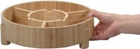 img 2 attached to Bamboo Snack Bowl: Ideal For Pistachios, Peanuts, Sunflower Seeds, Fruit, And More!