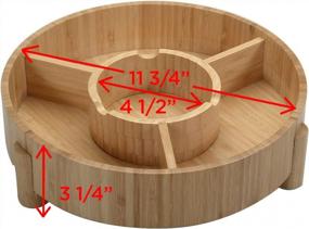 img 3 attached to Bamboo Snack Bowl: Ideal For Pistachios, Peanuts, Sunflower Seeds, Fruit, And More!