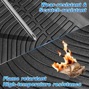 img 1 attached to 🚗 Cartist Custom Fit All Weather Floor Mats for Mini Countryman 2017-2022 - Front & 2nd Row TPE Floor Liners