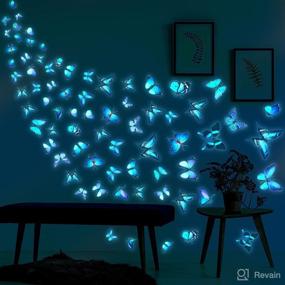 img 4 attached to Butterfly Luminous Stickers Colorful Decorations