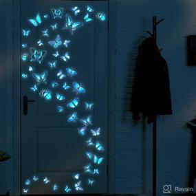 img 2 attached to Butterfly Luminous Stickers Colorful Decorations