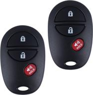 🔑 high-quality 2 pack car key fob keyless entry remote for 2007-2016 toyota tundra/sienna/sequoia/tacoma (gq43vt20t 315mhz 3-btn) - shop now! логотип