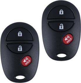 img 4 attached to 🔑 High-Quality 2 Pack Car Key Fob Keyless Entry Remote for 2007-2016 Toyota Tundra/Sienna/Sequoia/Tacoma (GQ43VT20T 315Mhz 3-Btn) - Shop Now!