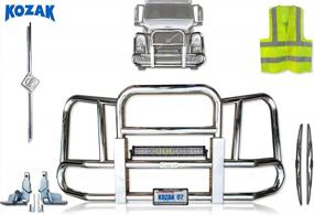 img 3 attached to Protect Your Volvo VNL With KOZAK'S Front Grille Deer Moose Brush Bumper Guard & AccessoriesKit