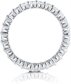 img 2 attached to BERRICLE Sterling Zirconia Anniversary Eternity Women's Jewelry ~ Wedding & Engagement