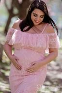 img 1 attached to Stunning Lace Maternity Mermaid Gown For Baby Shower Or Wedding Photoshoot review by James Kelley