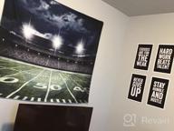 img 1 attached to Football Stadium Field Light Night Soccer Turf Home Decor Wall Tapestry 60X80 Inches review by Timothy Harper
