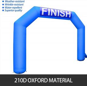 img 2 attached to 15Ft Hexagon Inflatable Arch With Blower For Race Outdoor Advertising Commerce - Happybuy