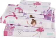 🏰 fairy tale castle princess carriage linen plus sheet set for girls/teens - queen size logo