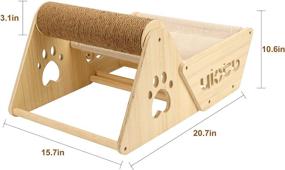 img 2 attached to Yiotl Elevated Cat Hammock with Scratching Post and Swing Chair 🐱 - Natural Sisal Cat Scratching Toy and Bed for Indoor Cats and Kittens