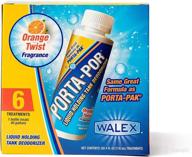 🚽 walex porta-por ppor46pack 6 pack 4oz. liquid black holding tank deodorizer: superior odor elimination for portable toilets logo