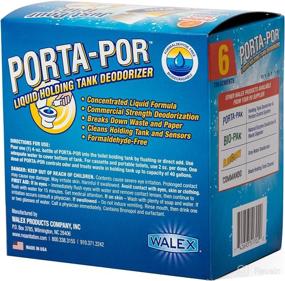 img 1 attached to 🚽 Walex Porta-Por PPOR46PACK 6 Pack 4oz. Liquid Black Holding Tank Deodorizer: Superior Odor Elimination for Portable Toilets