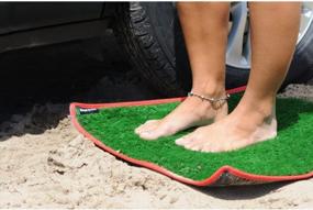 img 2 attached to Portable Surf Grass Mat And Changing Pad For Easy Wetsuit Changes - DORSAL