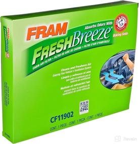 img 2 attached to 🚘 FRAM Fresh Breeze Cabin Air Filter Replacement - CF11902 for Volkswagen and Audi Vehicles - Easy Install, with Arm and Hammer Baking Soda - White