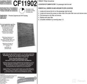 img 1 attached to 🚘 FRAM Fresh Breeze Cabin Air Filter Replacement - CF11902 for Volkswagen and Audi Vehicles - Easy Install, with Arm and Hammer Baking Soda - White