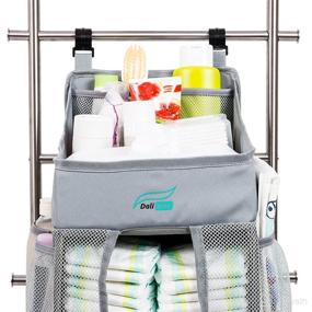 img 2 attached to 👶 Efficient Grey DaliWay Baby Diaper Organizer for Nursery: A Space-Saving Storage Solution