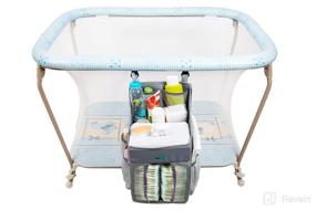 img 3 attached to 👶 Efficient Grey DaliWay Baby Diaper Organizer for Nursery: A Space-Saving Storage Solution